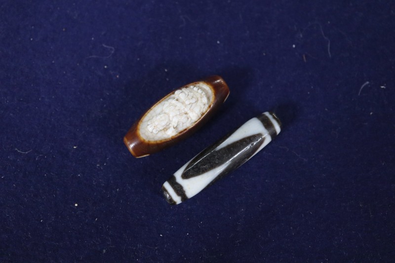 Two Chinese Buddhist beads